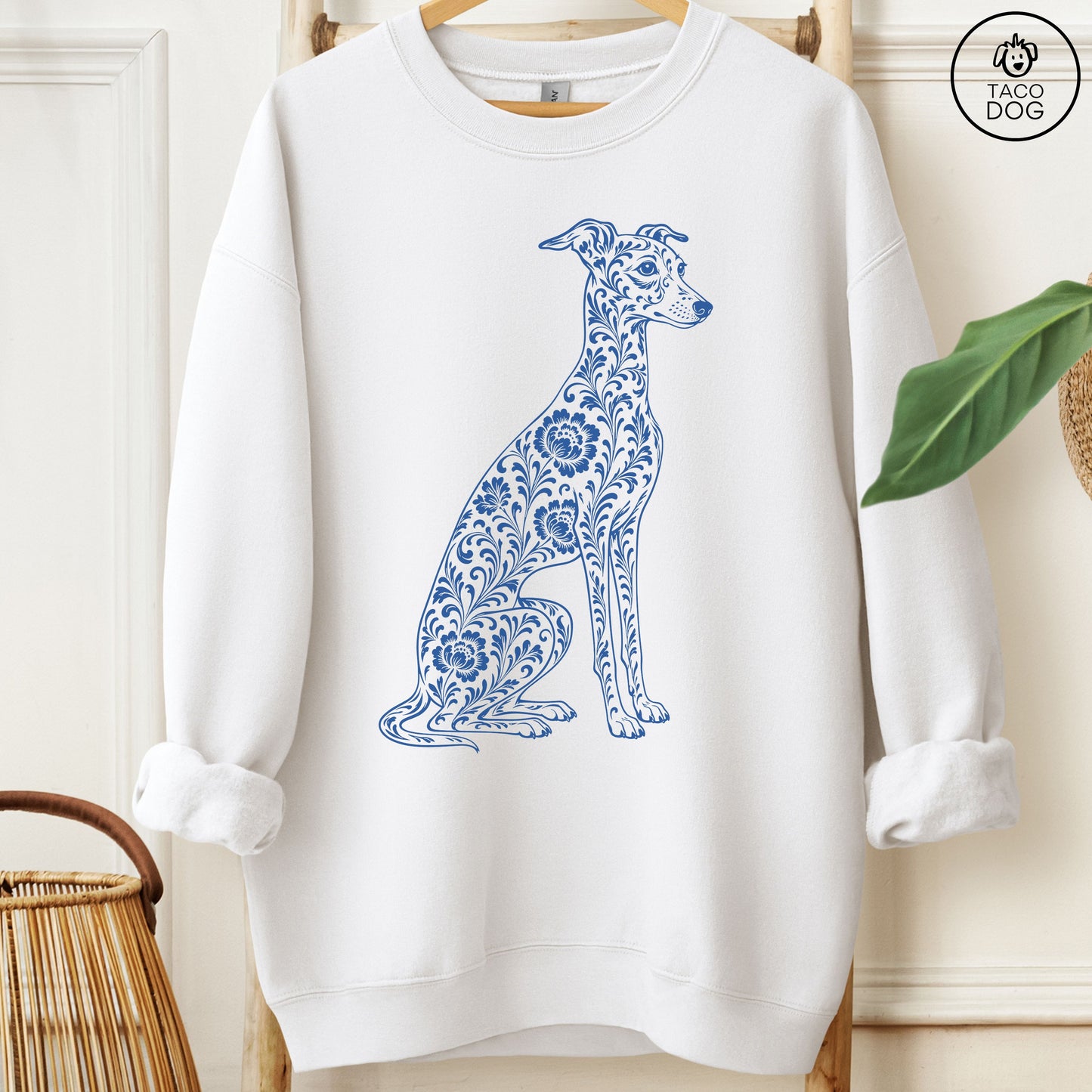 Italian Greyhound Whippet Toile Sweatshirt