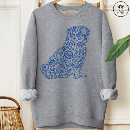 Pug Toile Sweatshirt
