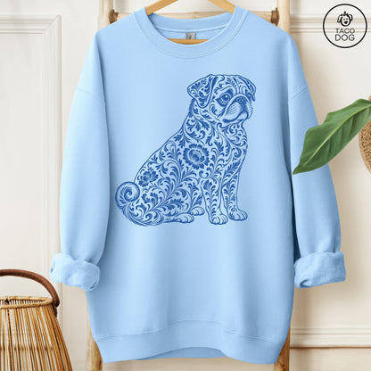 Pug Toile Sweatshirt