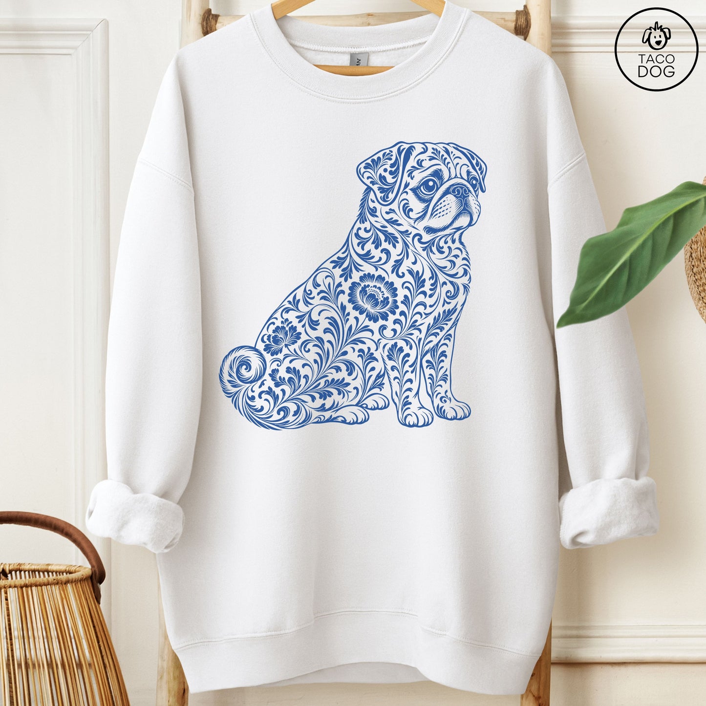 Pug Toile Sweatshirt