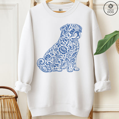 Pug Toile Sweatshirt