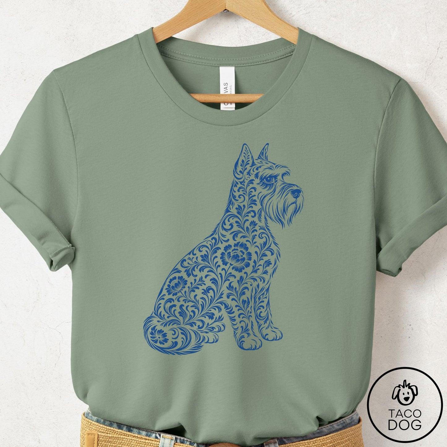 Schnauzer Toile T-Shirt