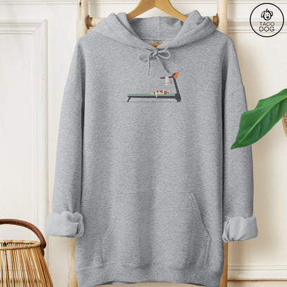 Cavalier King Charles Spaniel Treadmill Hoodie Graphite Heather Taco-Dog