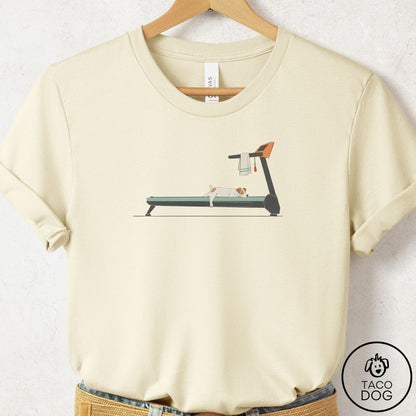 Jack Russell Treadmill T-Shirt Natural Taco-Dog