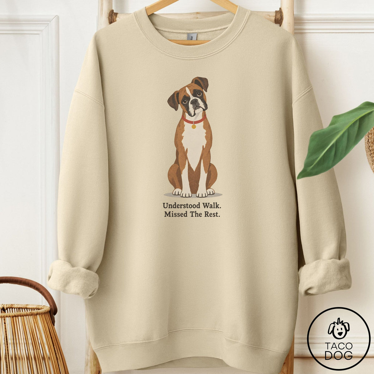 Boxer Understood Walk Sweatshirt Sand Taco-Dog