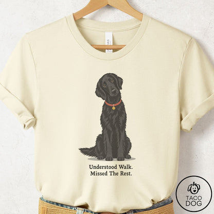Flat-Coated Retriever Understood Walk T-Shirt Natural Taco-Dog