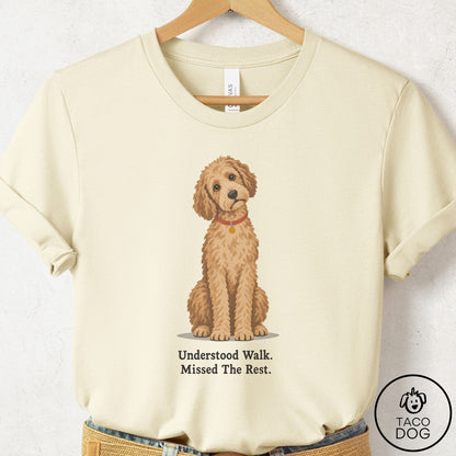 Doodle Understood Walk T-Shirt Natural Taco-Dog