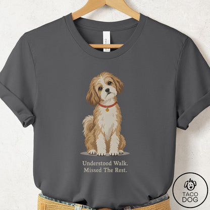 Havanese Understood Walk T-Shirt Asphalt Taco-Dog