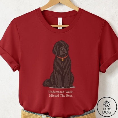 Newfoundland Understood Walk T-Shirt Canvas Red Taco-Dog