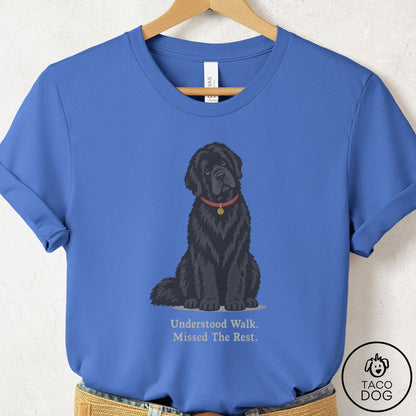 Newfoundland Understood Walk T-Shirt Columbia Blue Taco-Dog