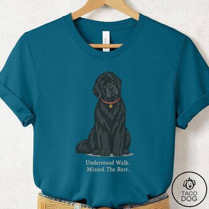Newfoundland Understood Walk T-Shirt Deep Teal Taco-Dog