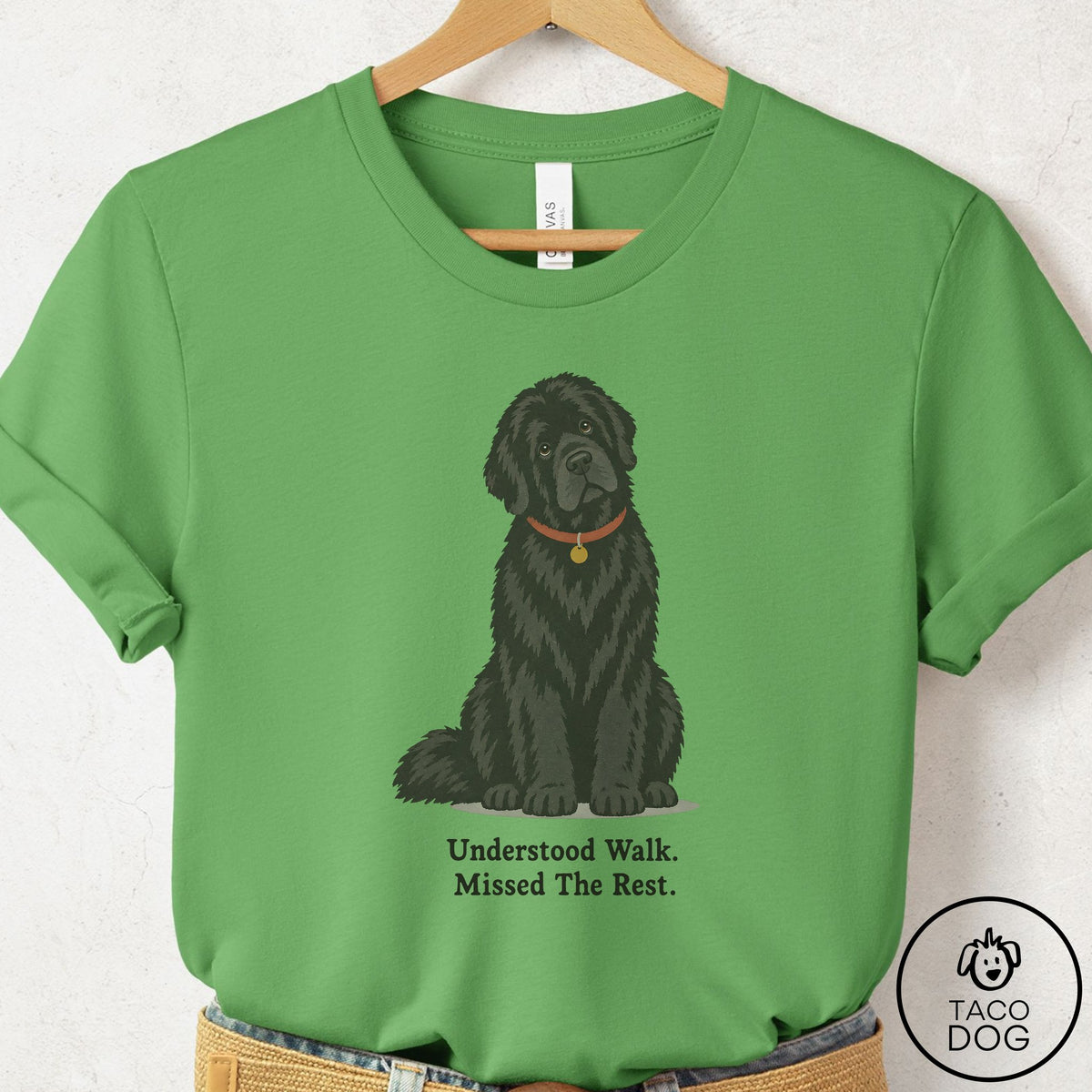 Newfoundland Understood Walk T-Shirt Leaf Taco-Dog