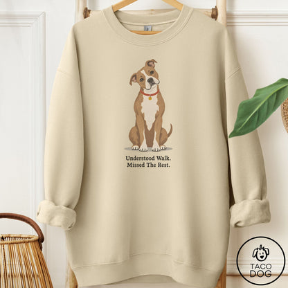 Pitbull Understood Walk Sweatshirt Sand Taco-Dog