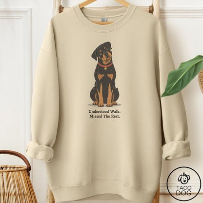Rottweiler Understood Walk Sweatshirt Sand Taco-Dog