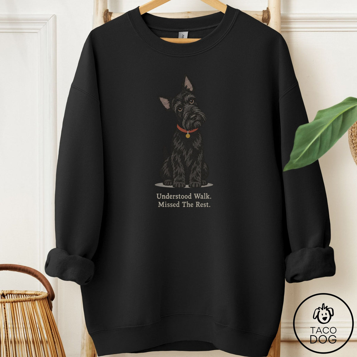 Scottie Understood Walk Sweatshirt Black Taco-Dog