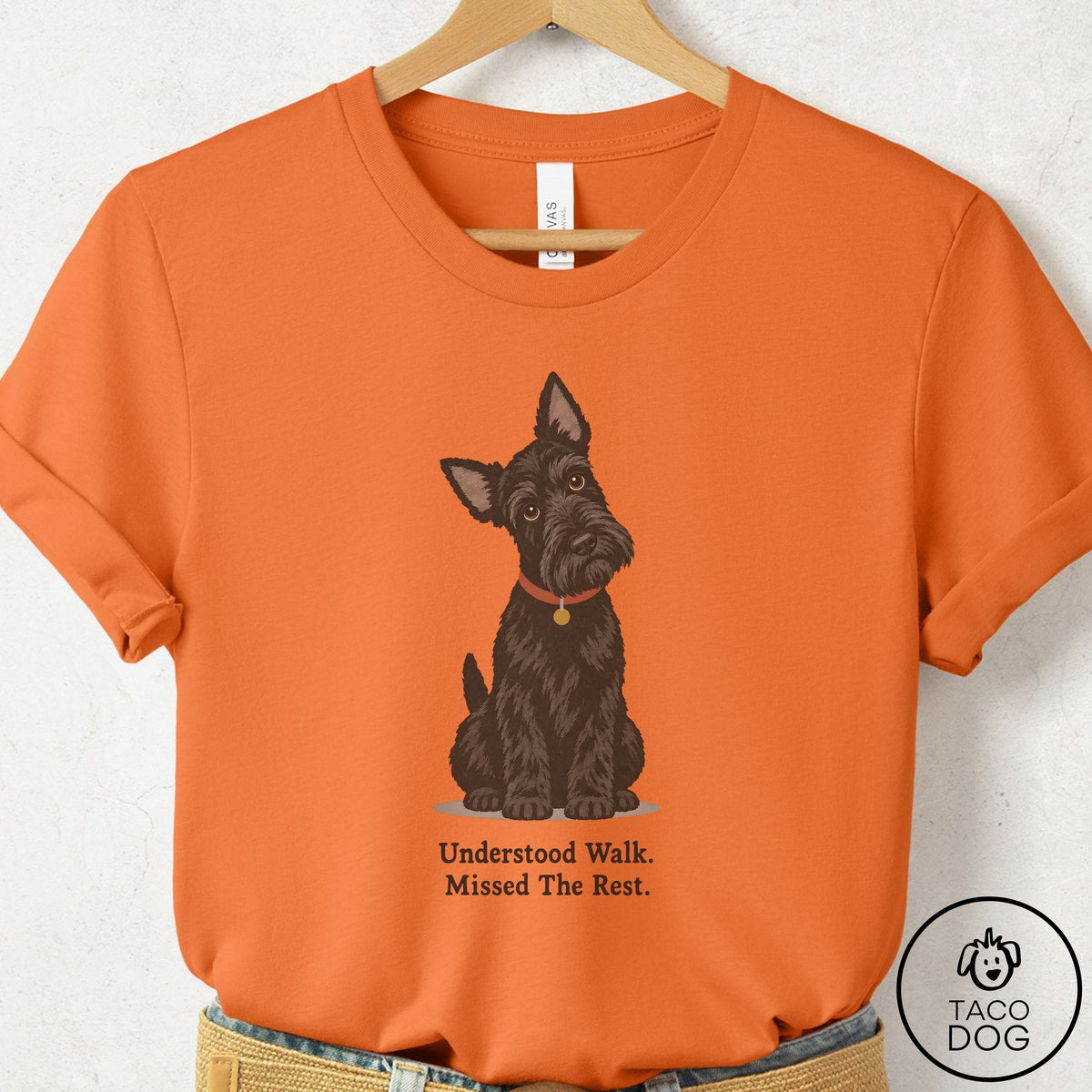 Scottie Understood Walk T-Shirt Burnt Orange Taco-Dog