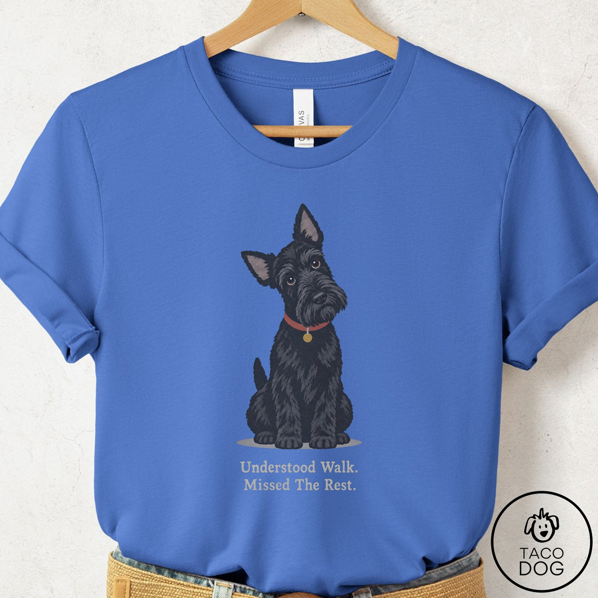 Scottie Understood Walk T-Shirt Columbia Blue Taco-Dog