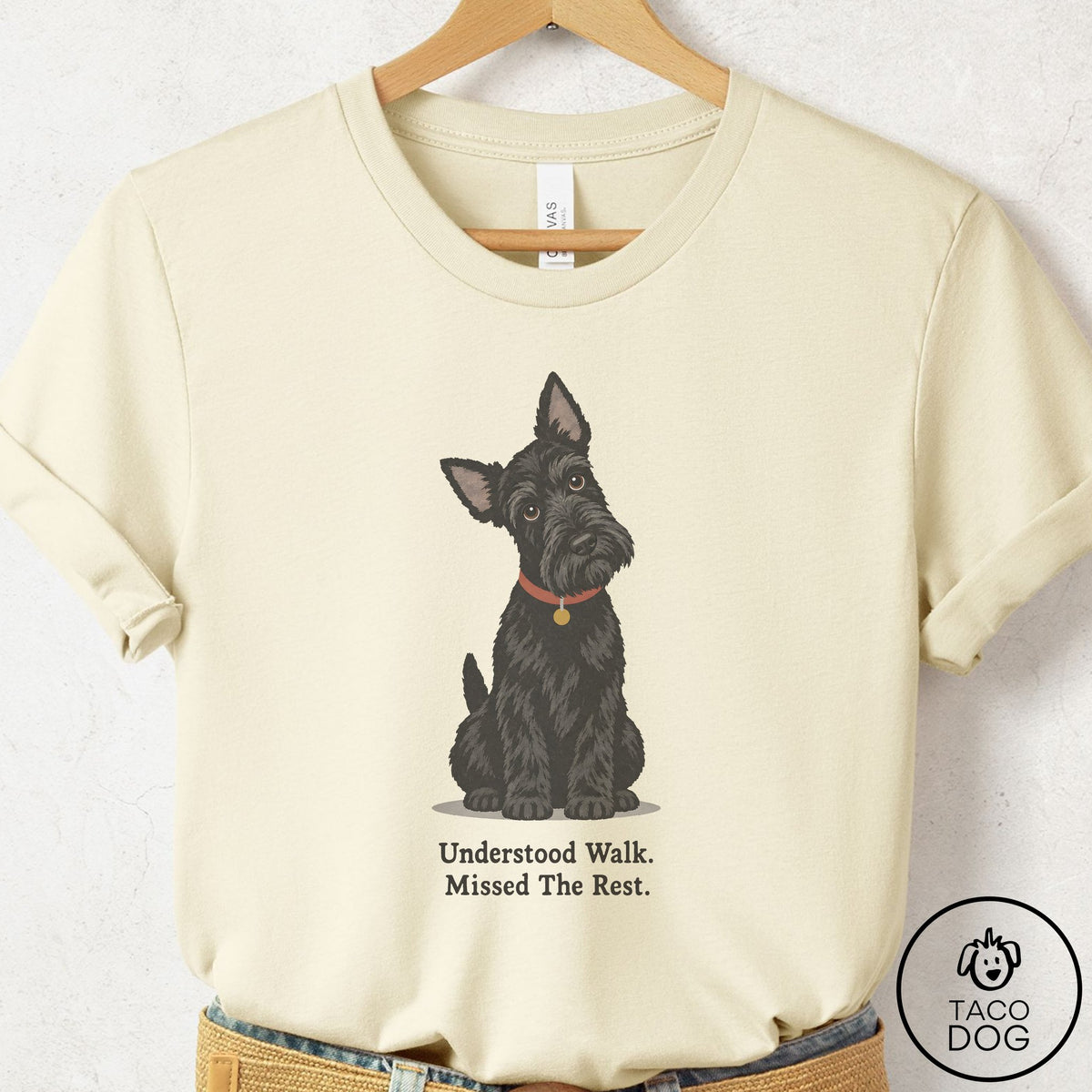 Scottie Understood Walk T-Shirt Natural Taco-Dog