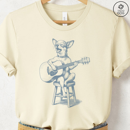 Chihuahua Unplugged T-Shirt Natural S Taco-Dog