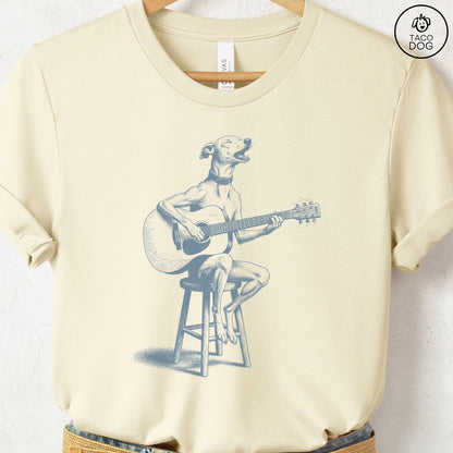 Italian Greyhound Whippet Unplugged T-Shirt Taco-Dog