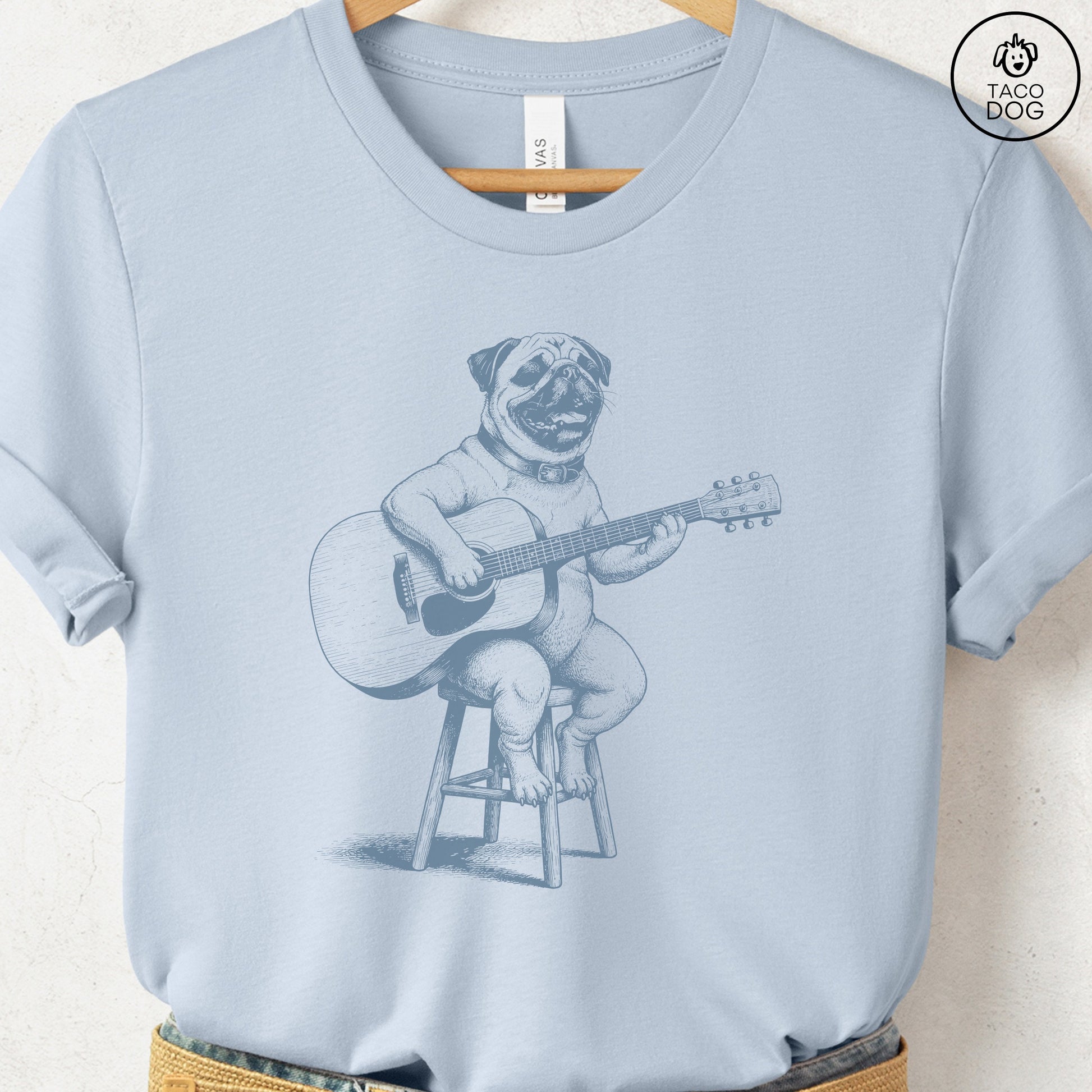 Pug Unplugged T-Shirt Taco-Dog