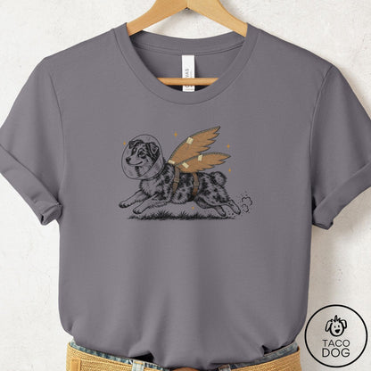 Australian Shepherd Vet Wings T-Shirt Storm Taco-Dog