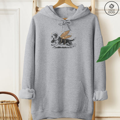 Basset Hound Vet Wings Hoodie Graphite Heather Taco-Dog