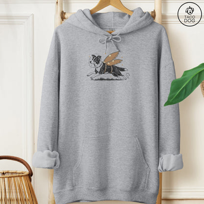 Border Collie Vet Wings Hoodie Graphite Heather Taco-Dog