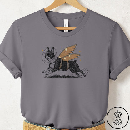 Boston Terrier Vet Wings T-Shirt Storm Taco-Dog
