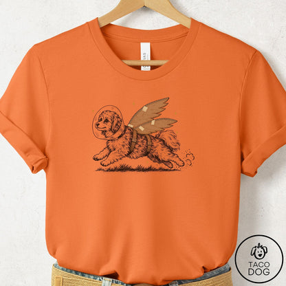 Havanese Vet Wings T-Shirt Burnt Orange Taco-Dog