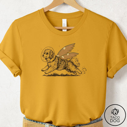 Havanese Vet Wings T-Shirt Mustard Taco-Dog