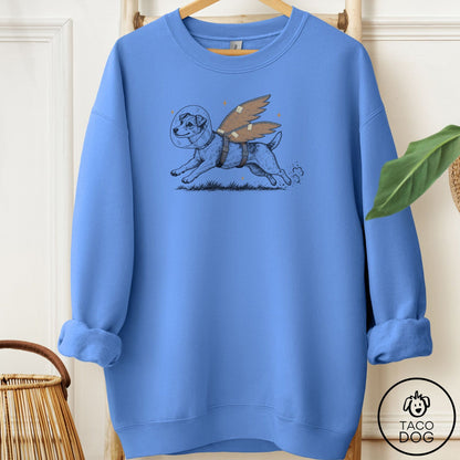 Jack Russell Vet Wings Sweatshirt Carolina Blue Taco-Dog
