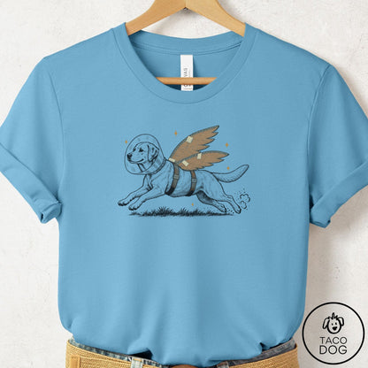 Labrador Retriever Vet Wings T-Shirt Ocean Blue Taco-Dog