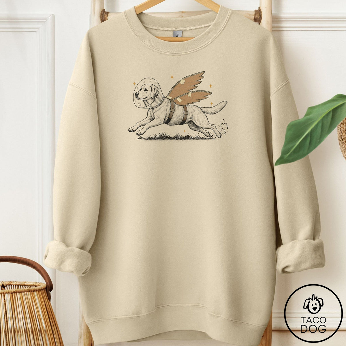 Labrador Retriever Vet Wings Sweatshirt Sand Taco-Dog