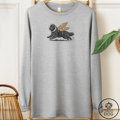 Newfoundland Vet Wings Long Sleeve Tee Athletic Heather Taco-Dog