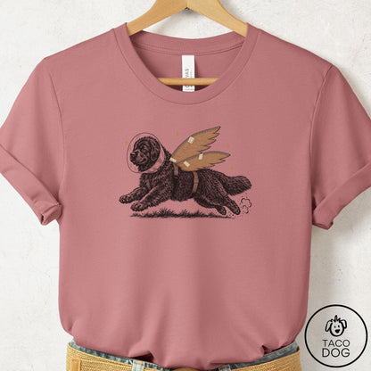 Newfoundland Vet Wings T-Shirt Mauve Taco-Dog
