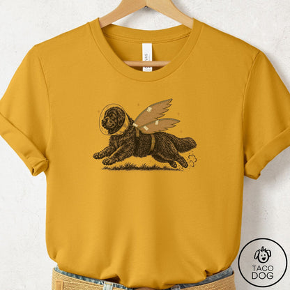 Newfoundland Vet Wings T-Shirt Mustard Taco-Dog