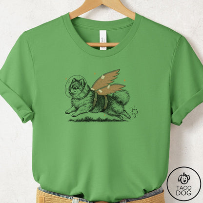 Pomeranian Vet Wings T-Shirt Leaf Taco-Dog