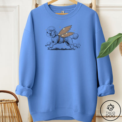 Poodle Vet Wings Sweatshirt Carolina Blue Taco-Dog