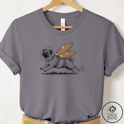 Pug Vet Wings T-Shirt Storm Taco-Dog