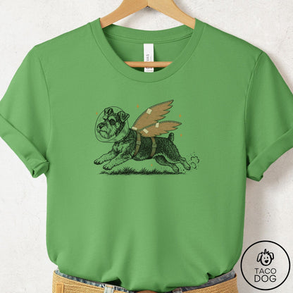 Schnauzer Vet Wings T-Shirt Leaf Taco-Dog