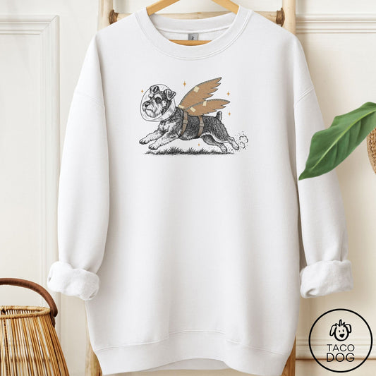 Schnauzer Vet Wings Sweatshirt White Taco-Dog