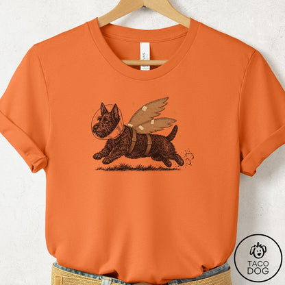 Scottie Vet Wings T-Shirt Burnt Orange Taco-Dog