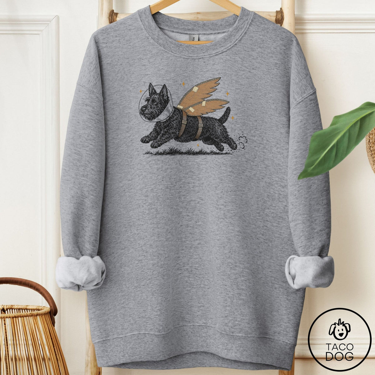 Scottie Vet Wings Sweatshirt Graphite Heather Taco-Dog