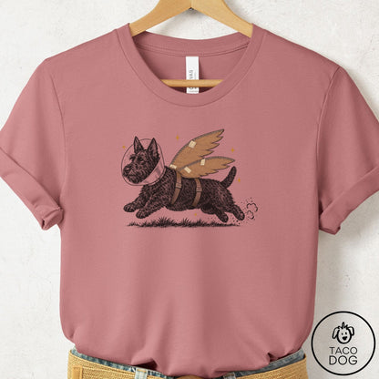 Scottie Vet Wings T-Shirt Mauve Taco-Dog