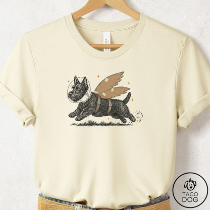Scottie Vet Wings T-Shirt Natural Taco-Dog