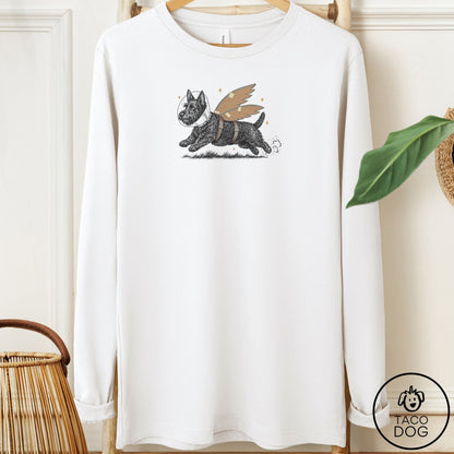 Scottie Vet Wings Long Sleeve Tee White Taco-Dog