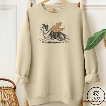 Shetland Sheepdog Vet Wings Sweatshirt Sand Taco-Dog