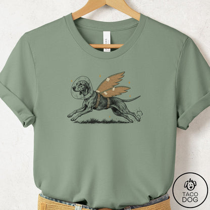 Vizsla Vet Wings T-Shirt Sage Taco-Dog