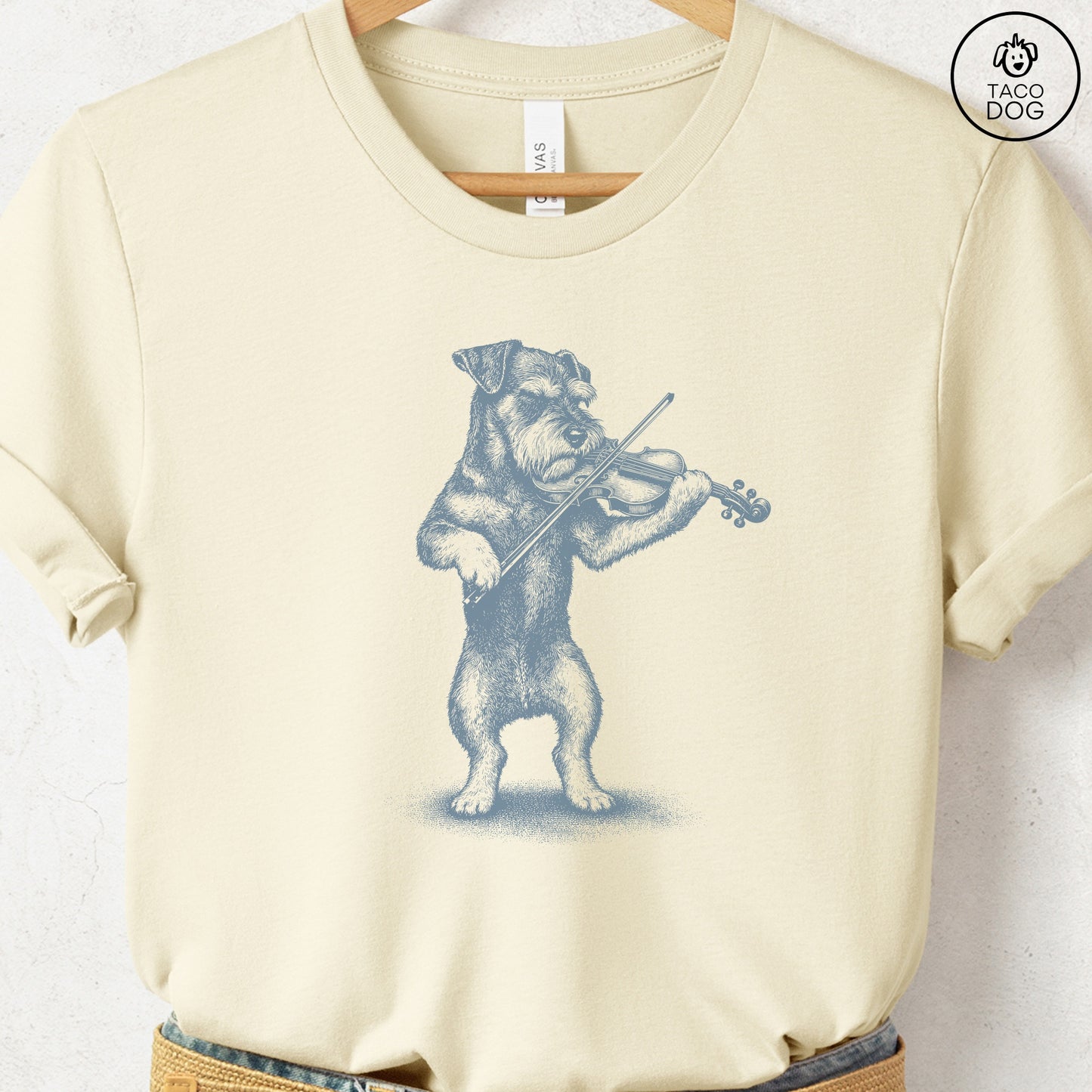 Schnauzer Violin T-Shirt